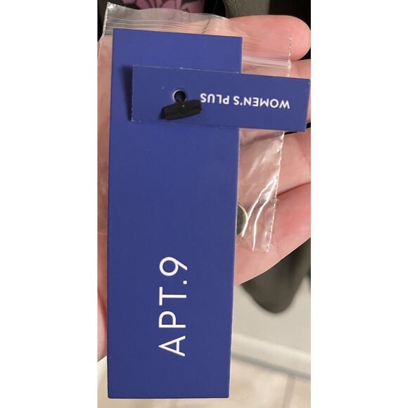 NWT‎ apt.9 blouse SIZE 2x floral Olive lavender/pink top lightweight blouse - Picture 6 of 6